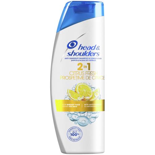 Head & Shoulders 2 in 1 Citrus Fresh Shampoo & Conditioner Αντιπιτυριδικό Σαμπουάν & Conditioner με Λεμόνι για Αίσθηση Φρεσκάδας 360ml